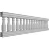 Ekena Millwork Fiberthane Hamilton Balustrade Railing Kit Style N (6 7/8" On-Center Spacing to Pass 4" Sphere Code) BALK32X120HMN